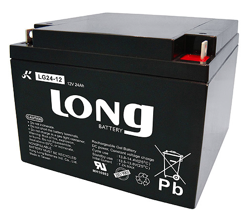 LONG LG24-12, 12Volt 24Ah Jel Akü