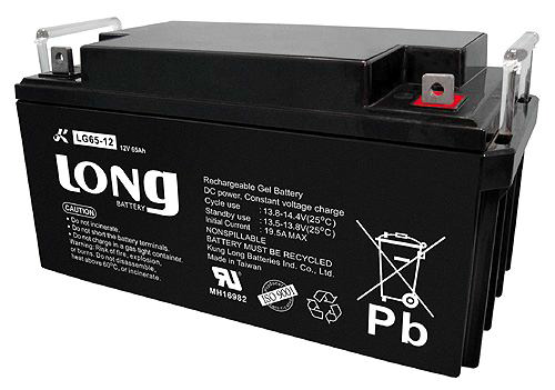 LONG LG65-12, 12Volt 65Ah Jel Akü