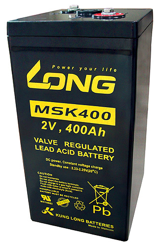 LONG MSK400, 2Volt 400Ah Front Terminal Akü