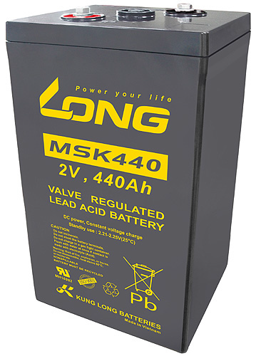 LONG MSK440, 2Volt 440Ah Front Terminal Akü