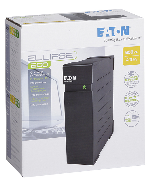 EATON Ellipse Serisi 650VA, Line Interactive, USB,